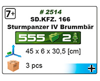 SMALL ARMY /2514/ STURMPANZER IV BRUMMBAR 550 KL
